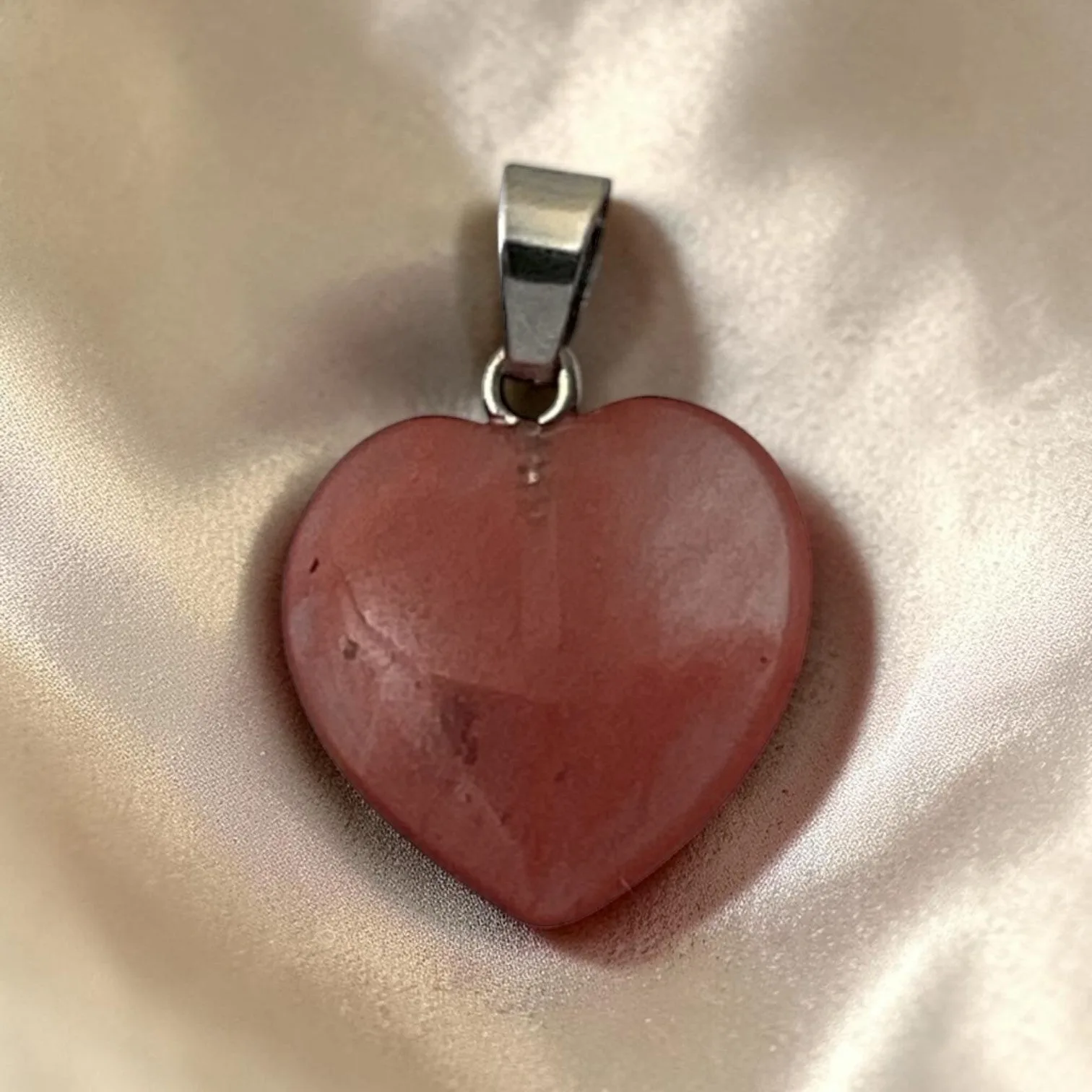 Cherry Quartz Heart Pendant