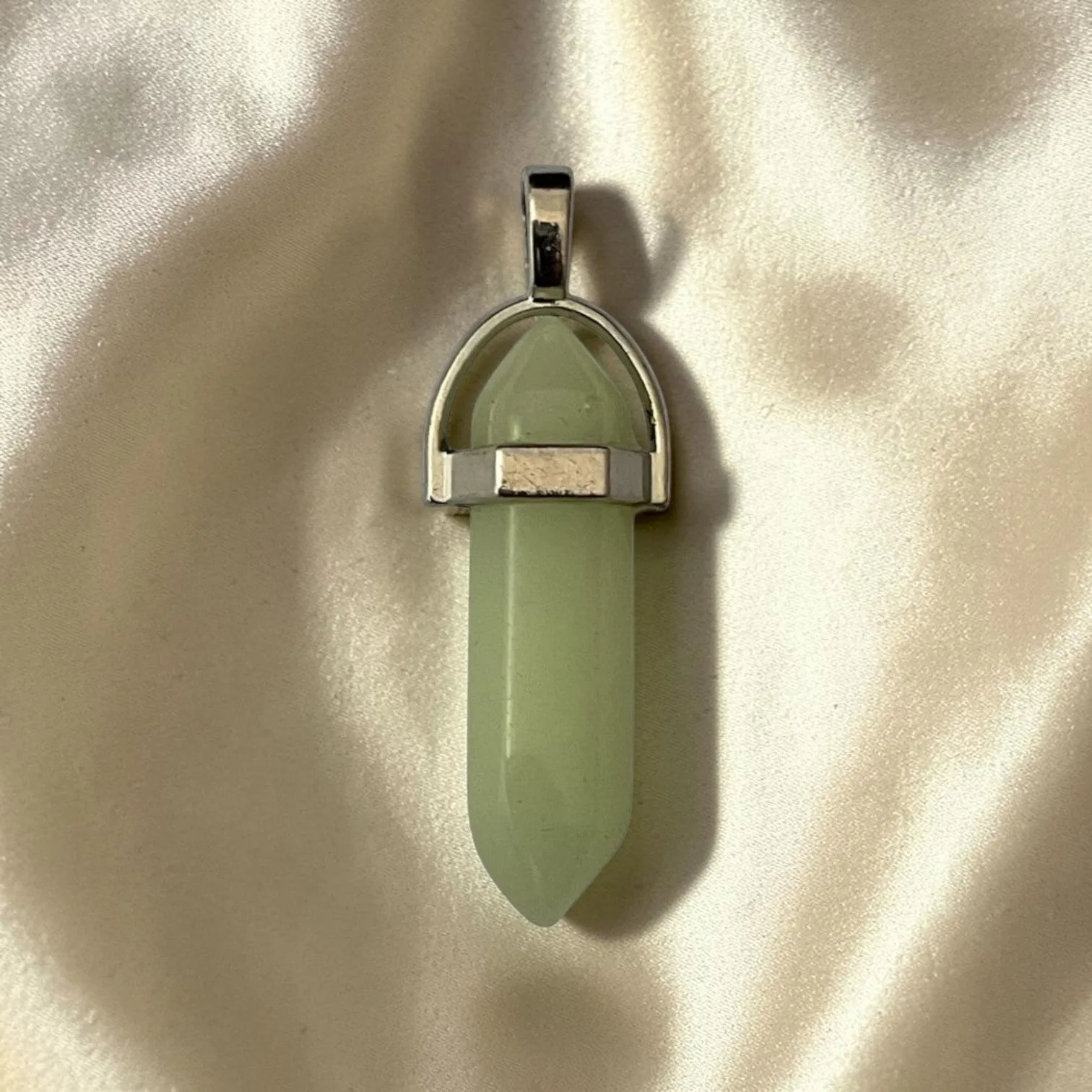 Luminous Stone Heart Pendant