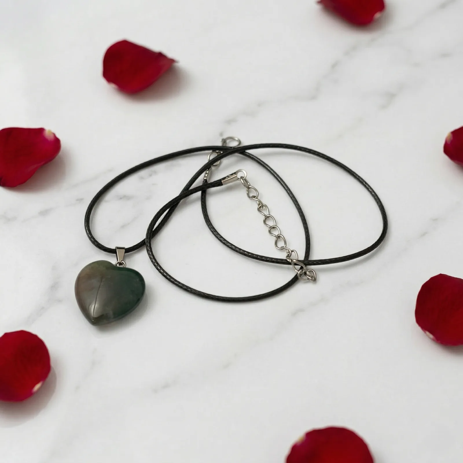 Blood Stone Heart Pendant