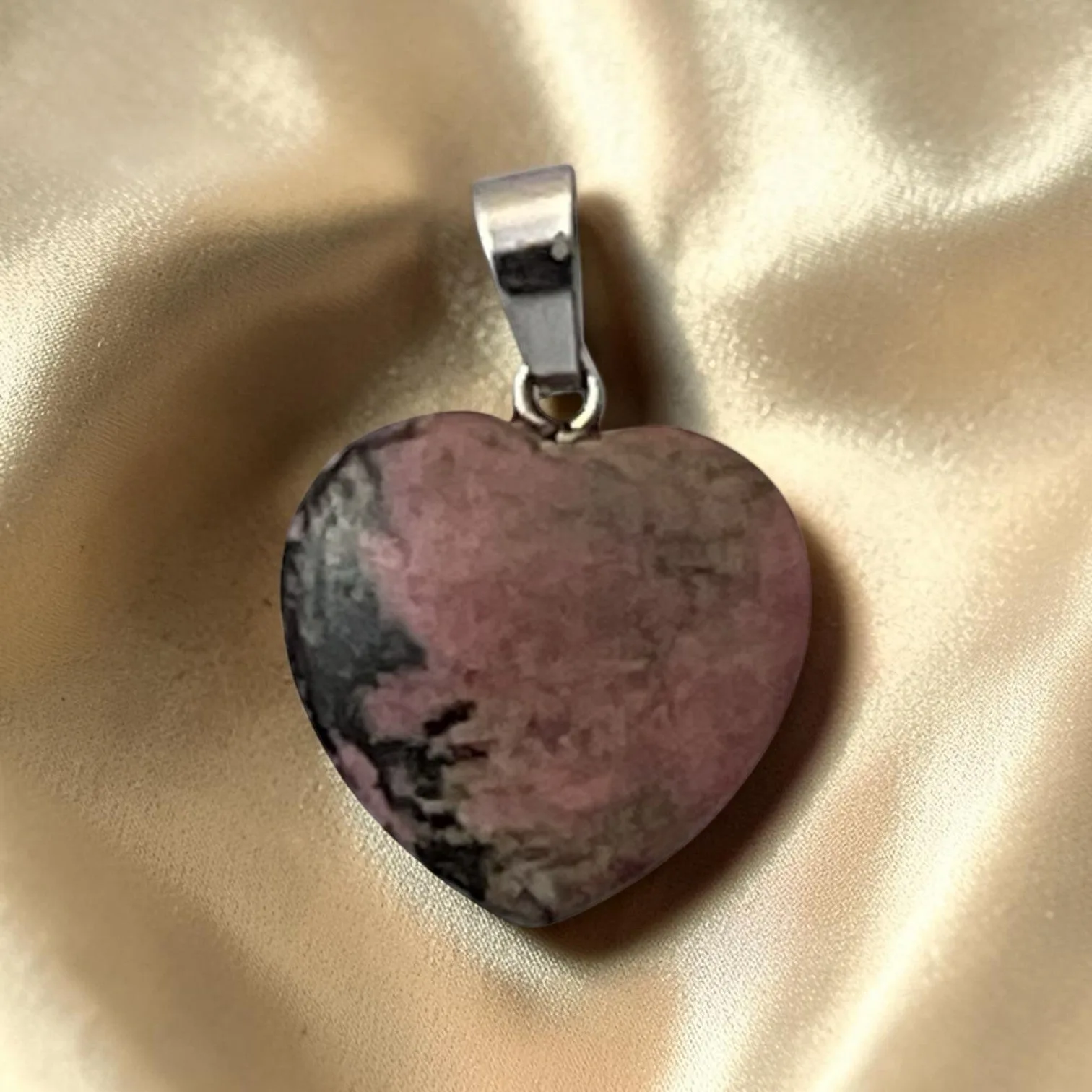 Rhodonite Heart Pendant