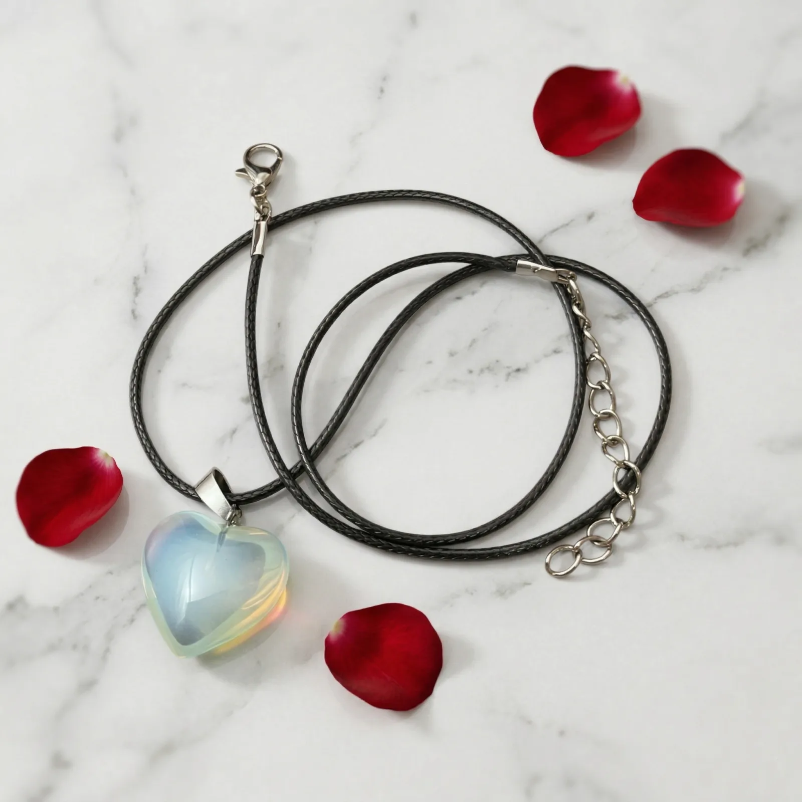 Opalite Heart Pendant