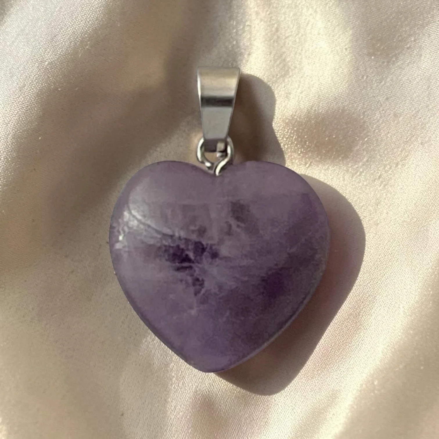 Amethyst Heart Pendant