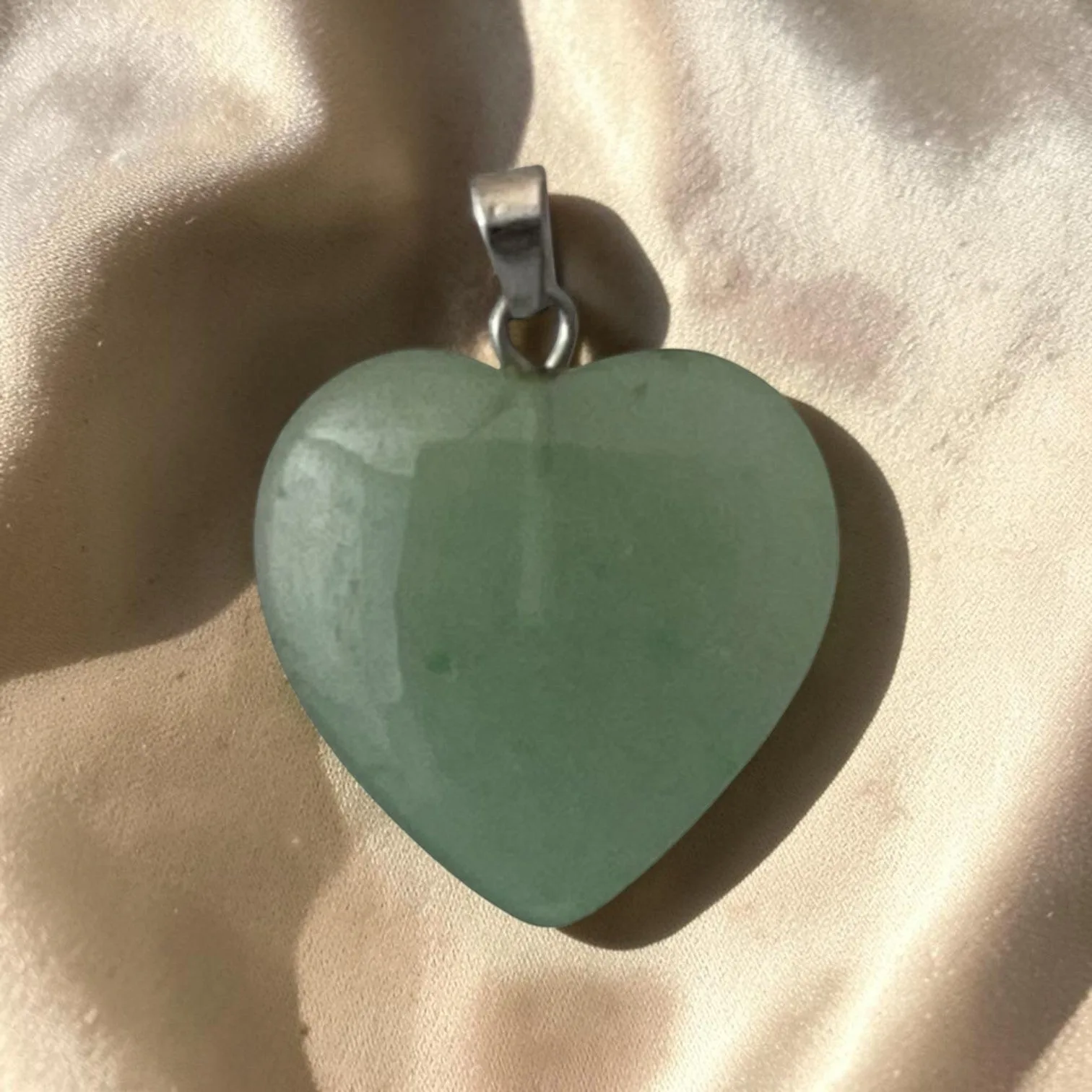 Green Aventurine Heart Pendant