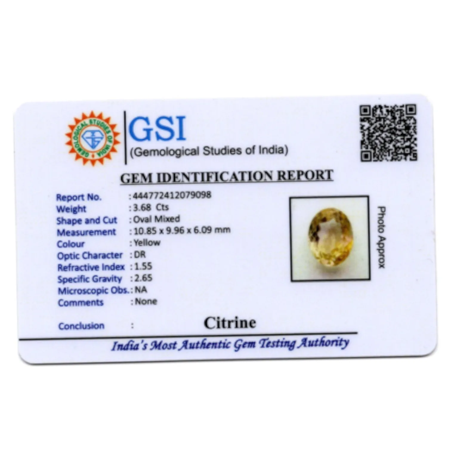 Citrine - 3.68 Carat