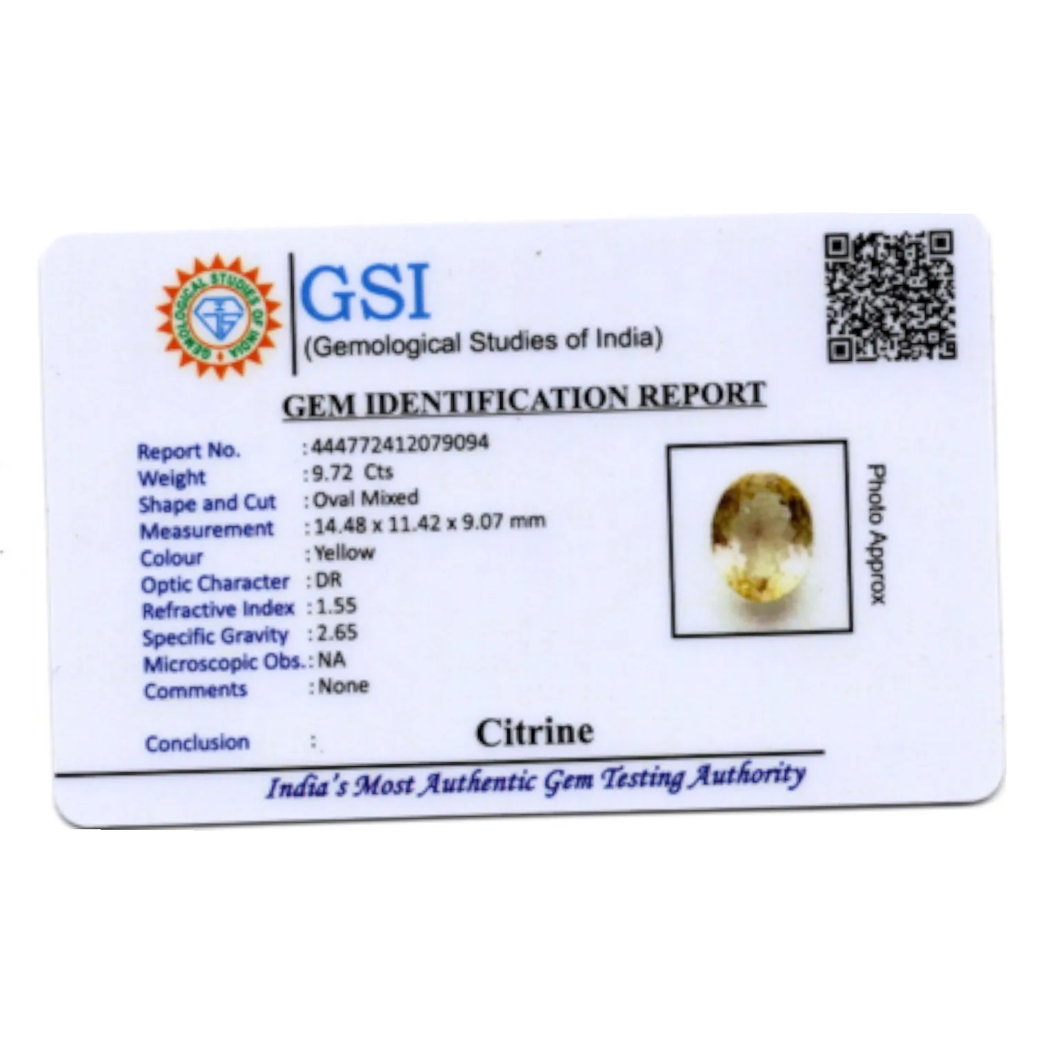 Citrine - 9.72 Carat