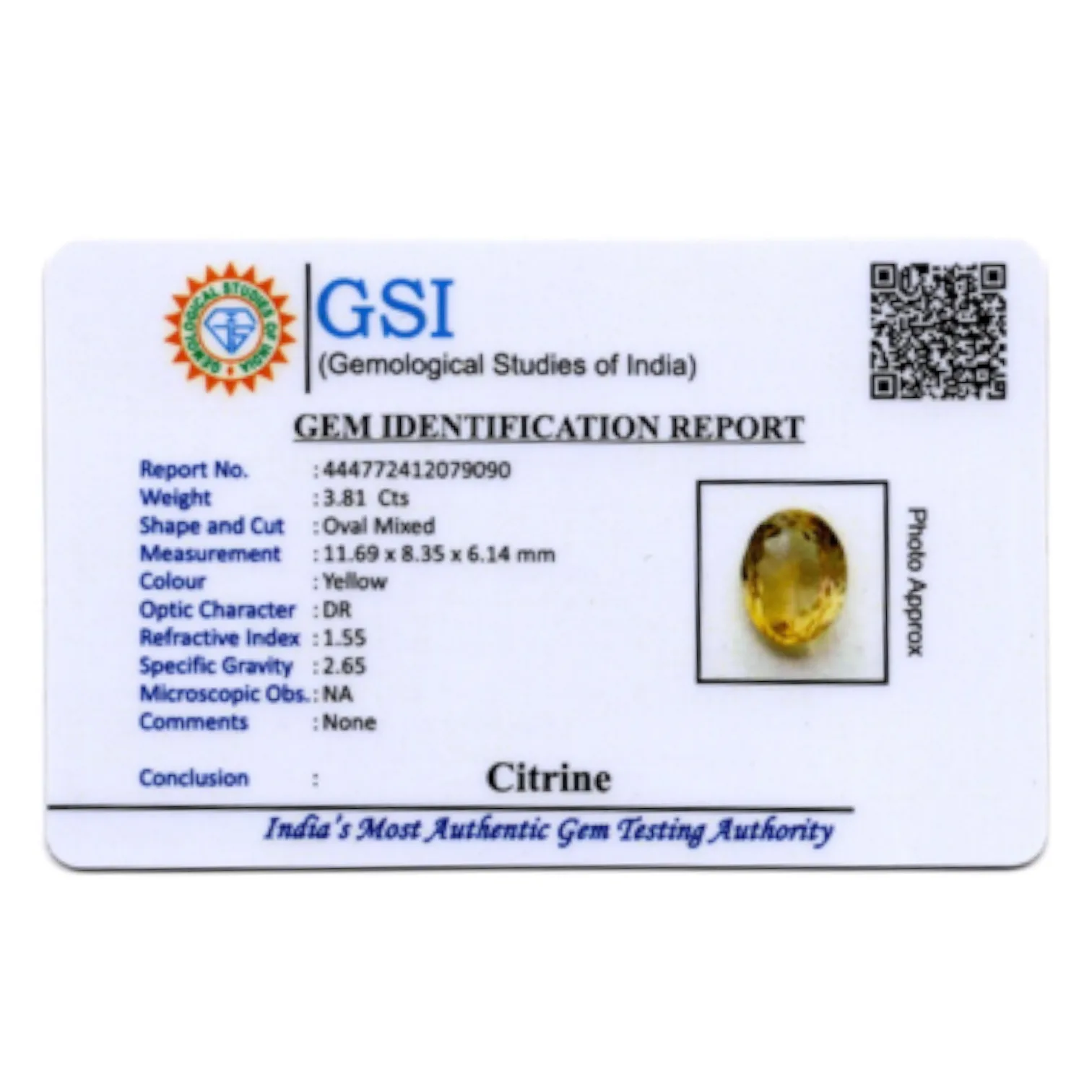 Citrine - 3.81 Carat