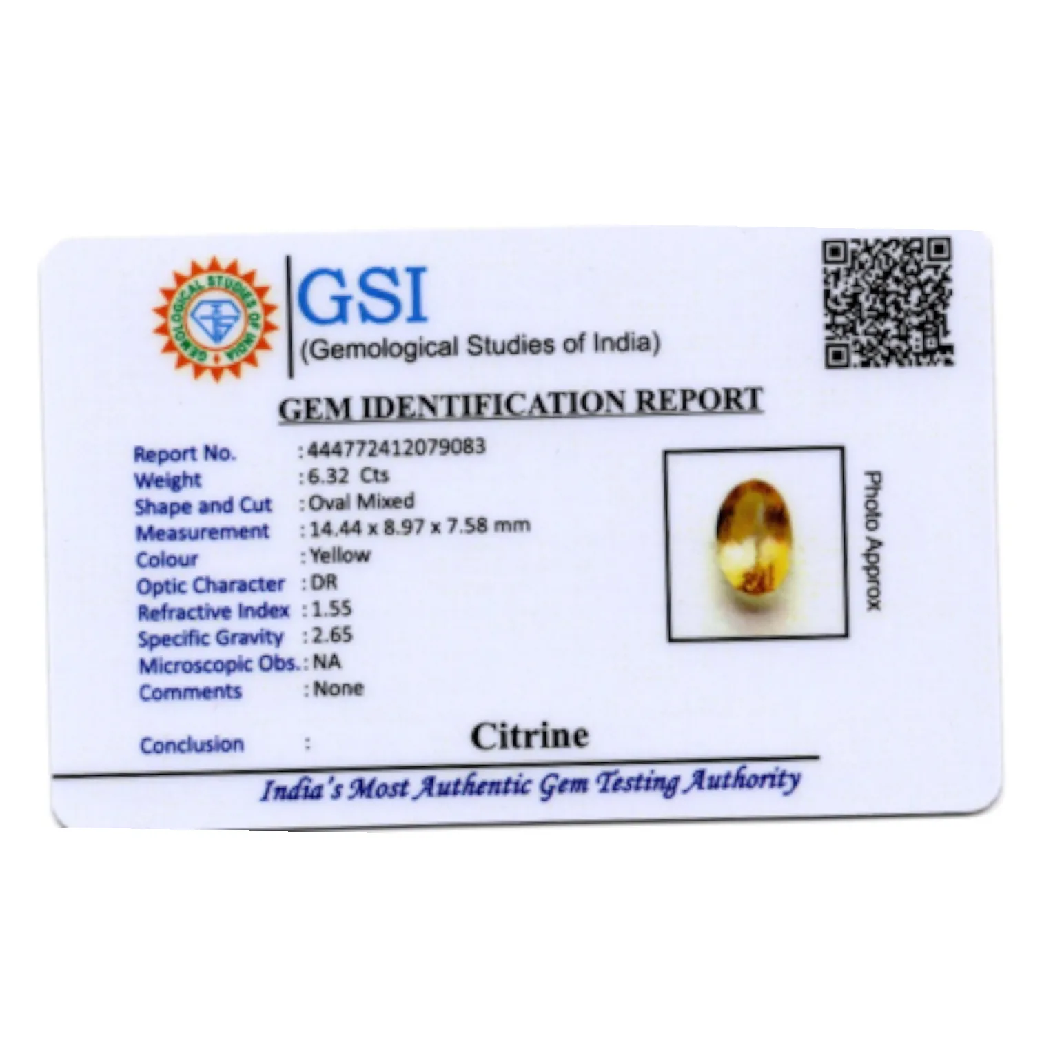 Citrine - 6.32 Carat