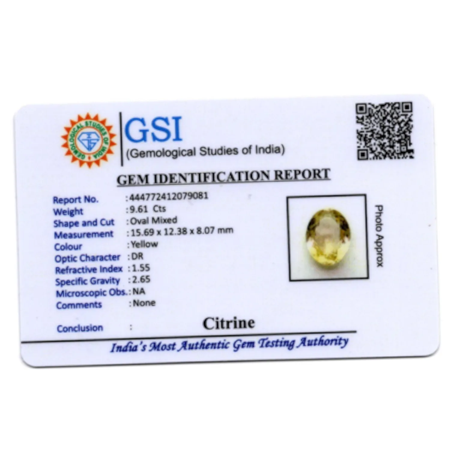 Citrine - 9.61 Carat