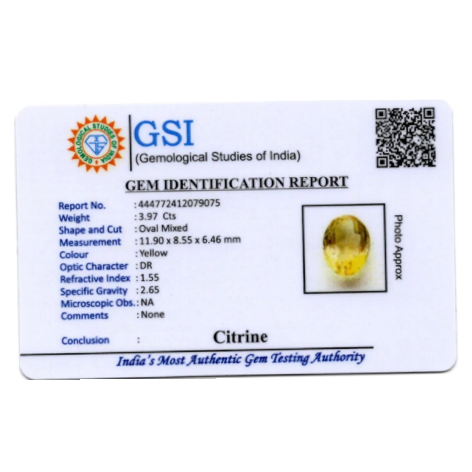 Citrine - 3.97 Carat