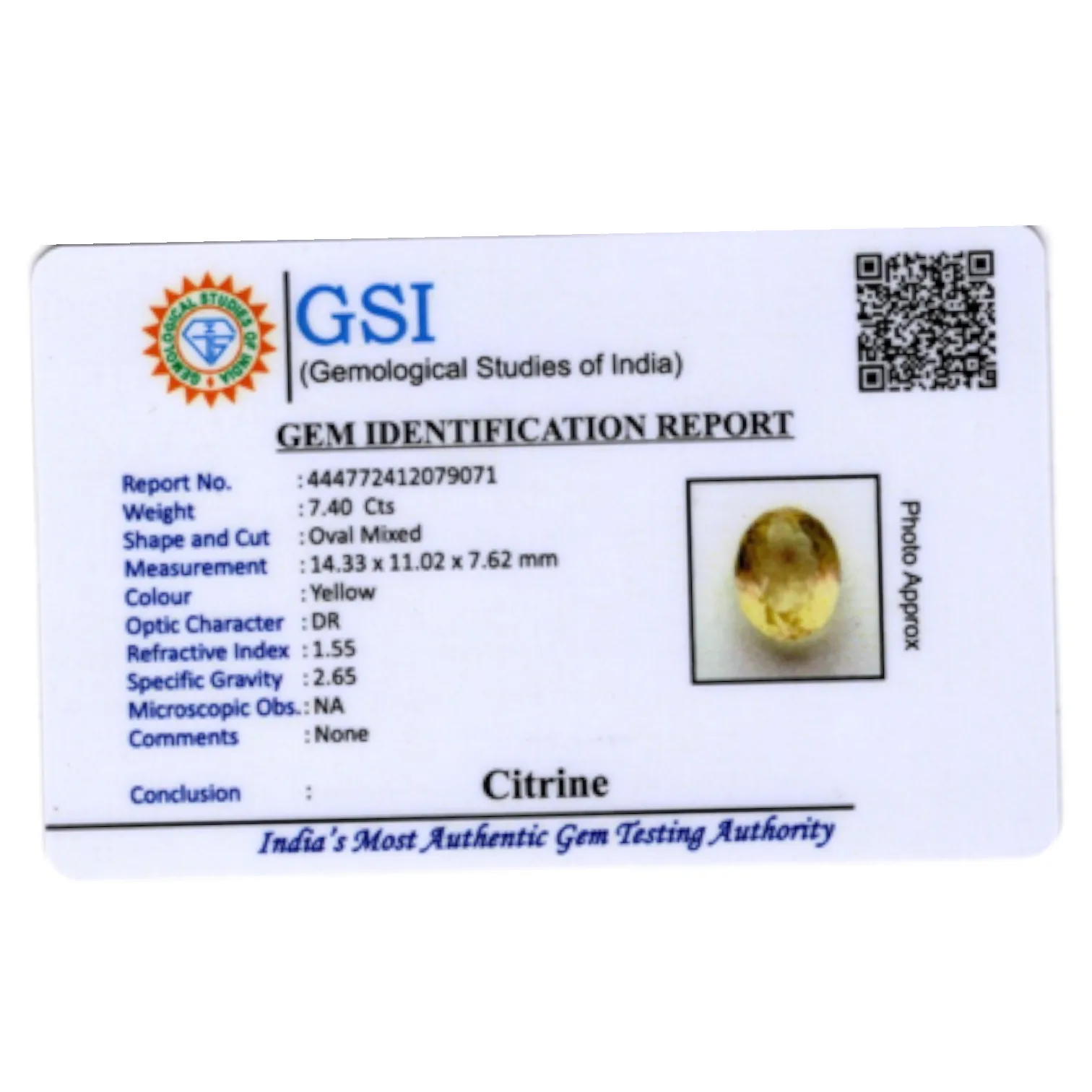 Citrine - 7.4 Carat