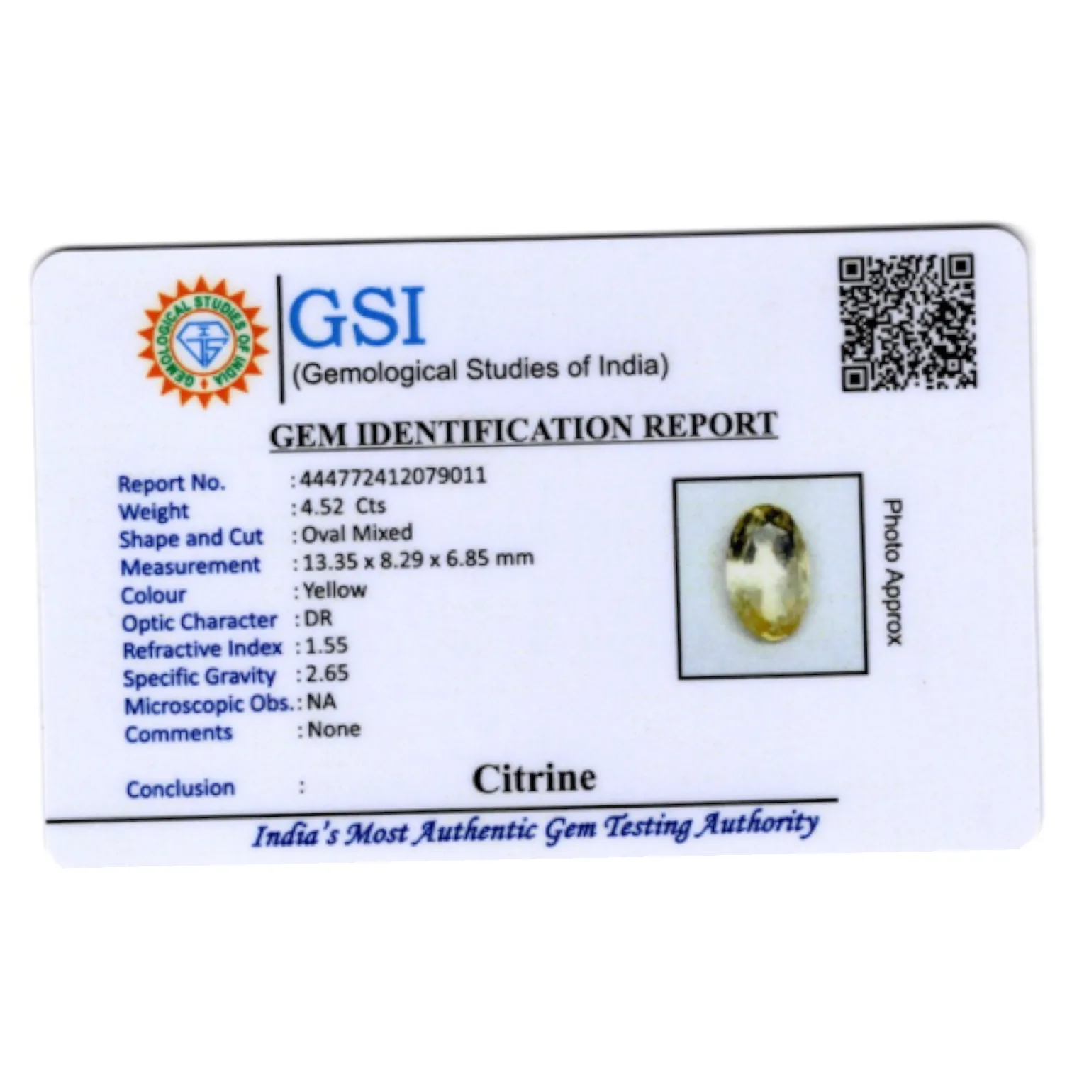 Citrine - 4.52 Carat