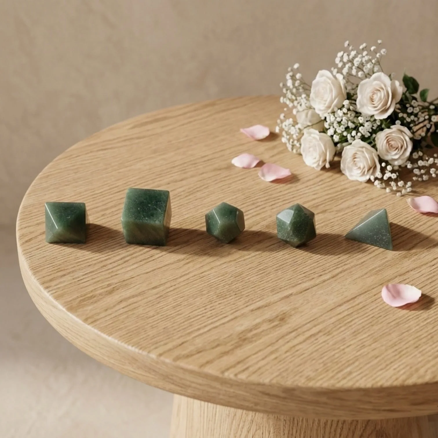 Green Aventurine Geometry Set