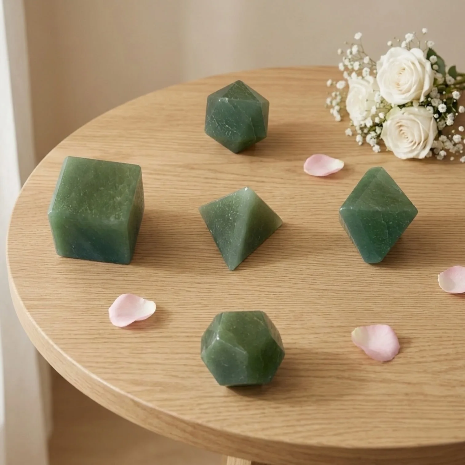 Green Aventurine Geometry Set