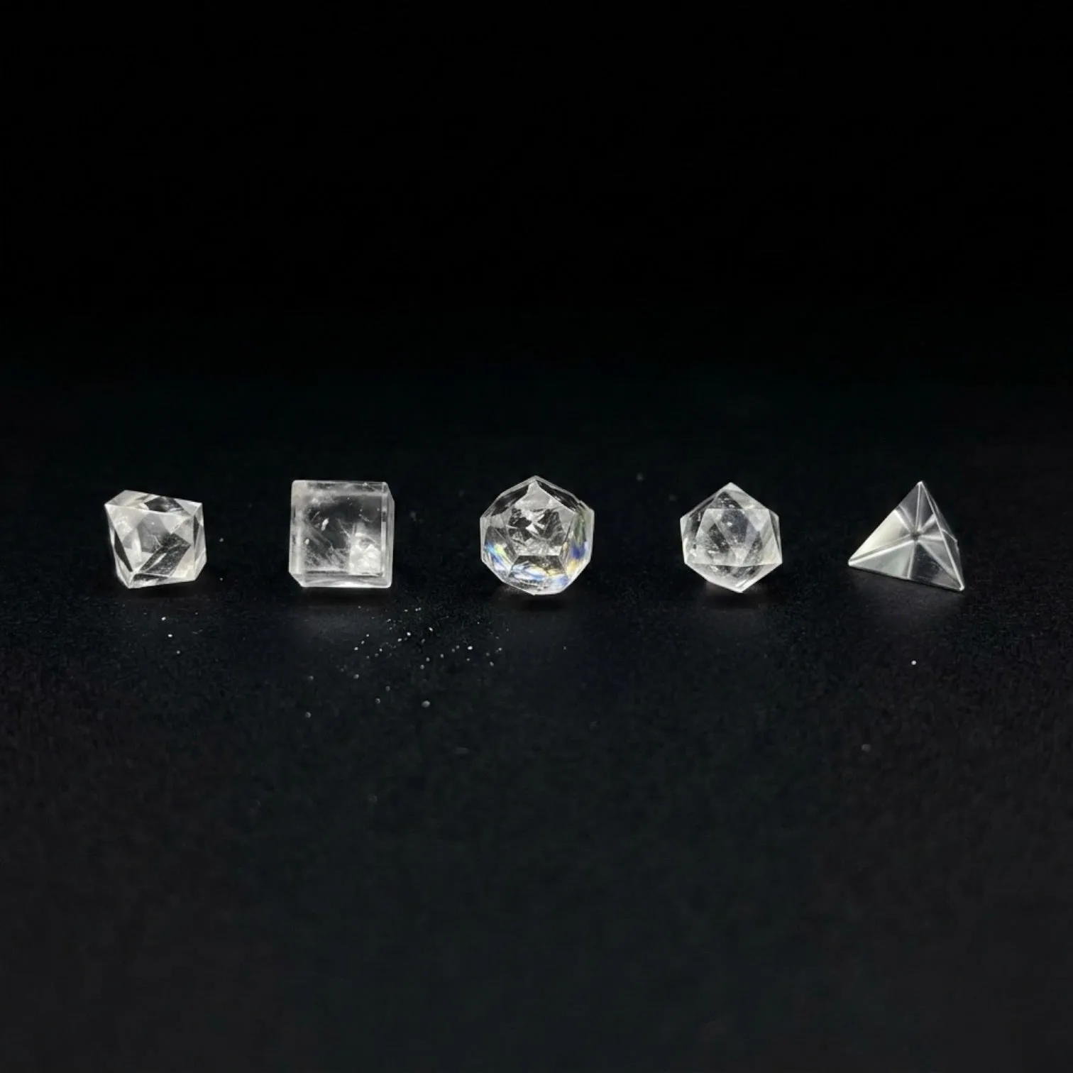 Clear Quartz Geometry Set