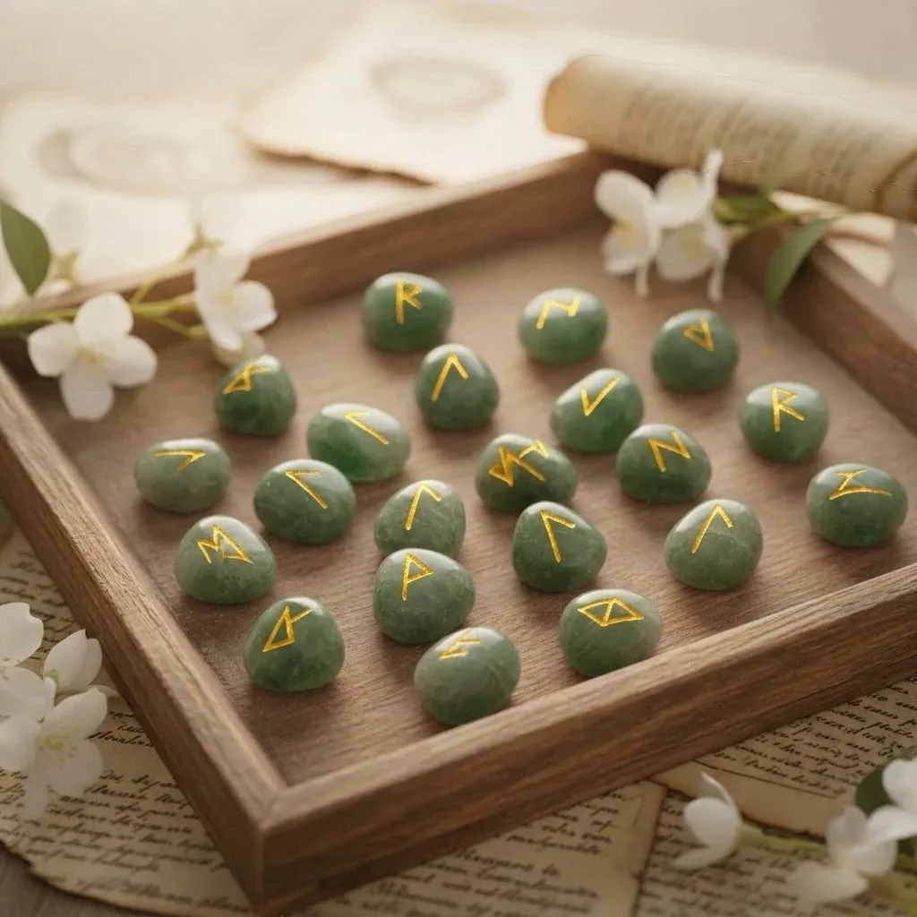 Amazonite Rune Set