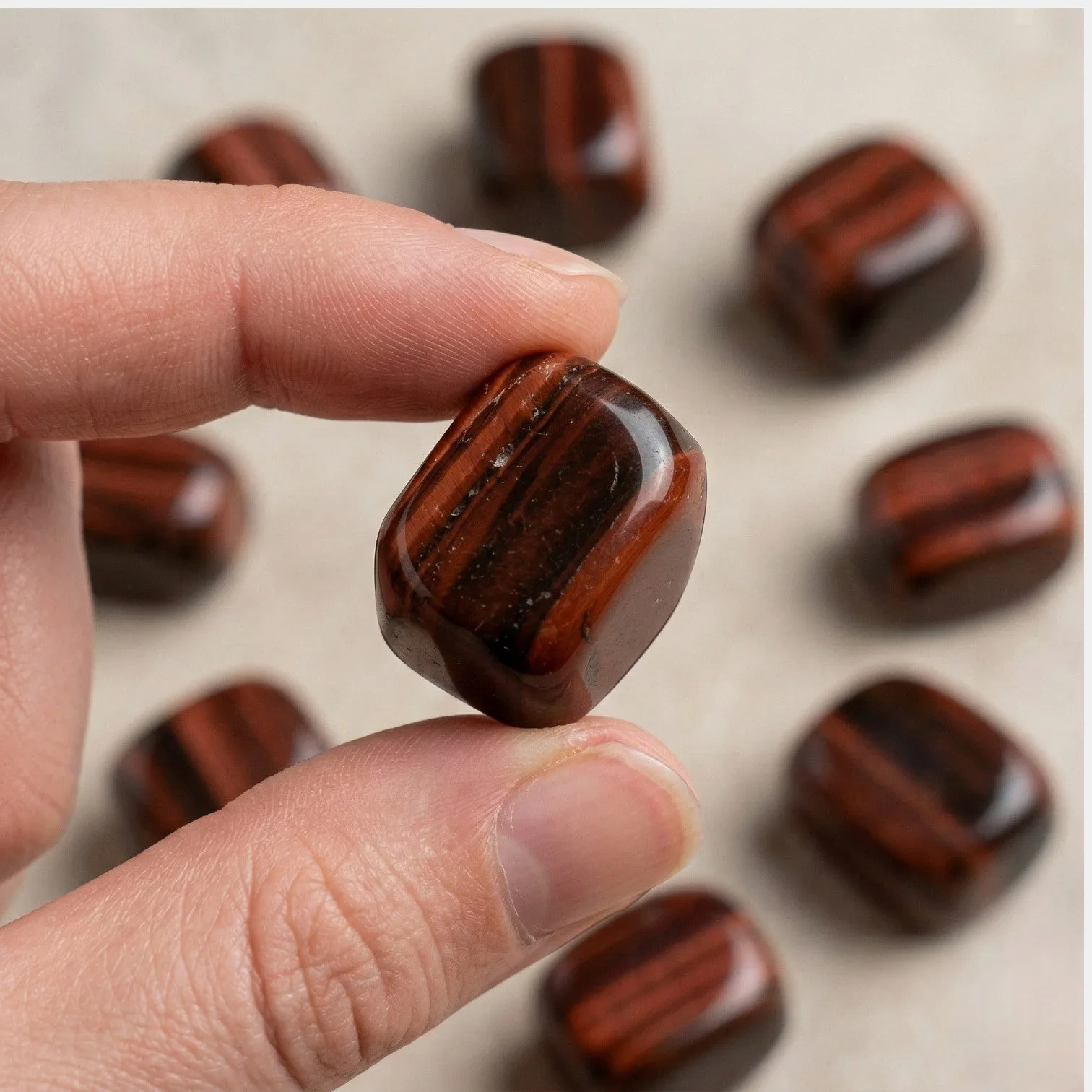 Red tiger eye Tumble