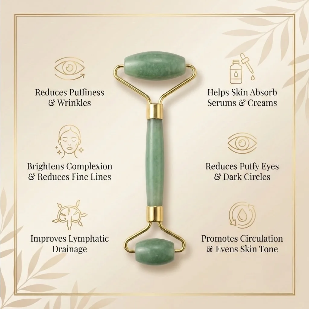 Green aventurine massage roller