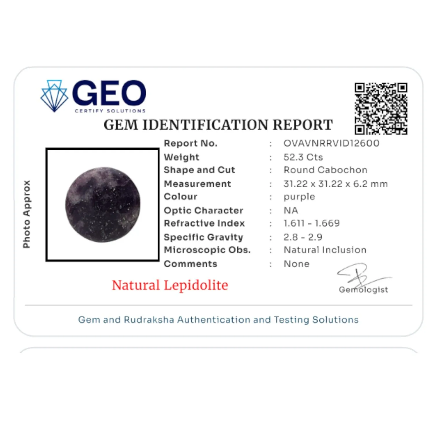 Natural Lepidolite