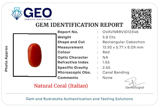 Natural Coral (Italian) - 5.8 Carat