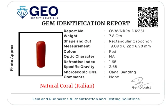 Natural Coral (Italian) - 7.8 Carat