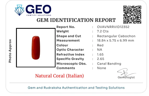 Natural Coral (Italian) - 7.2 Carat