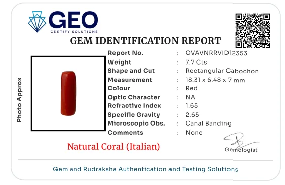 Natural Coral (Italian) - 7.7 Carat