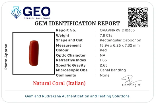 Natural Coral (Italian) - 7.8 Carat