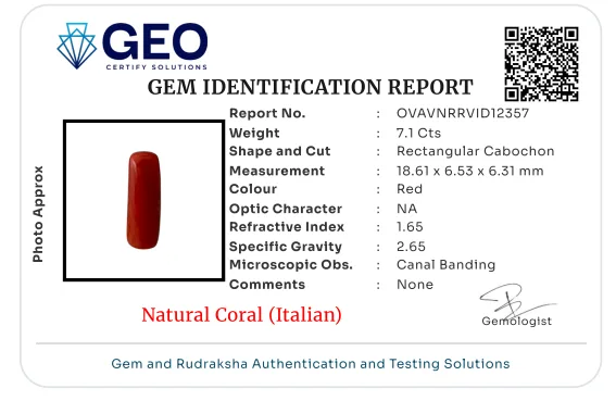 Natural Coral (Italian) - 7.1 Carat