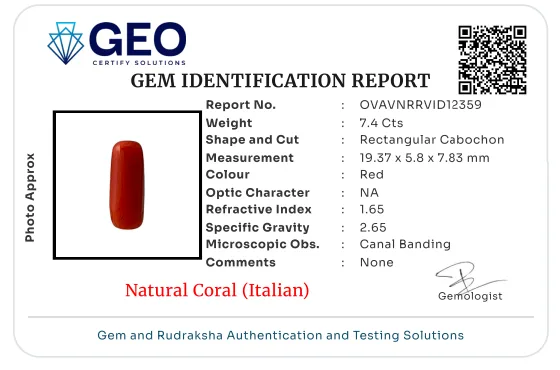 Natural Coral (Italian) - 7.4 Carat