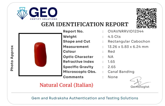 Natural Coral (Italian) - 4.5 Carat
