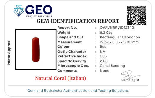 Natural Coral (Italian) - 6.2 Carat