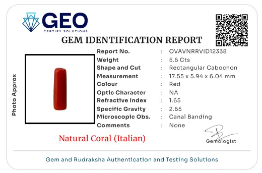 Natural Coral (Italian) - 5.6 Carat