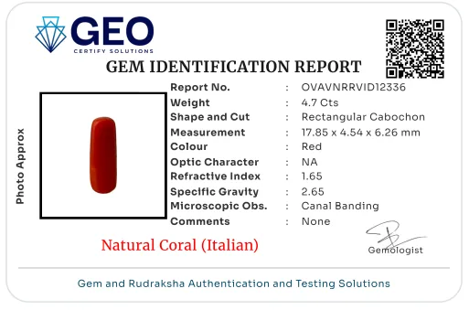 Natural Coral (Italian) - 4.7 Carat
