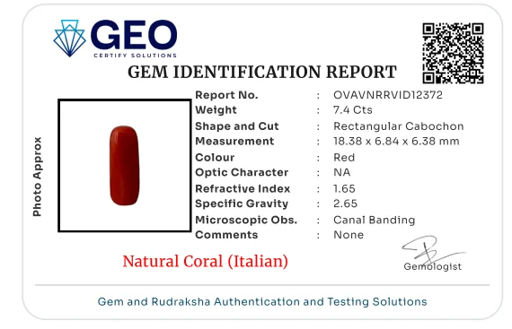 Natural Coral (Italian) - 7.4 Carat
