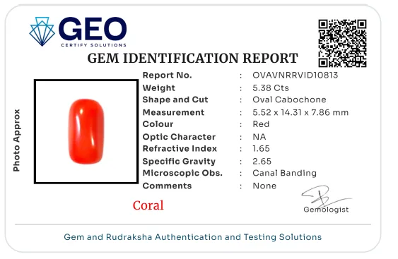 Red Coral (Italian) - 5.38 Carat