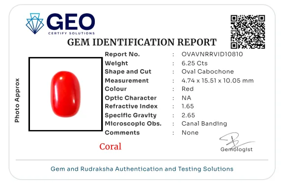 Red Coral (Italian) - 6.25 Carat