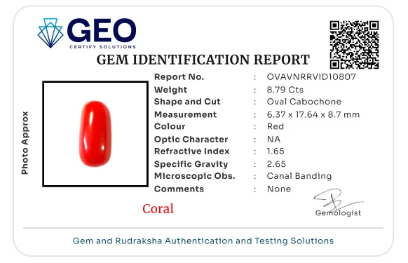 Red Coral (Italian) - 8.79 Carat