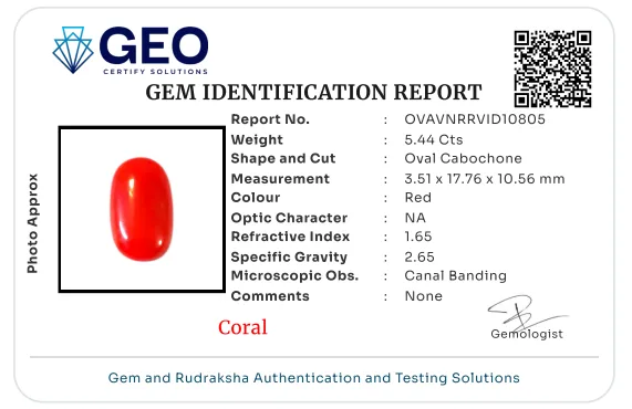 Red Coral (Italian) - 5.44 Carat