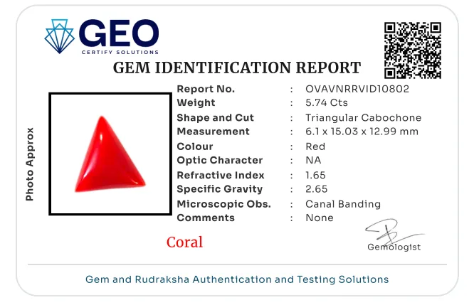Red Coral (Italian) - 5.74 Carat