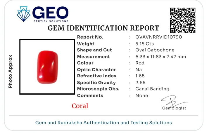 Red Coral (Italian) - 5.15 Carat