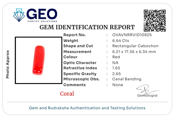 Red Coral (Italian) - 6.64 Carat