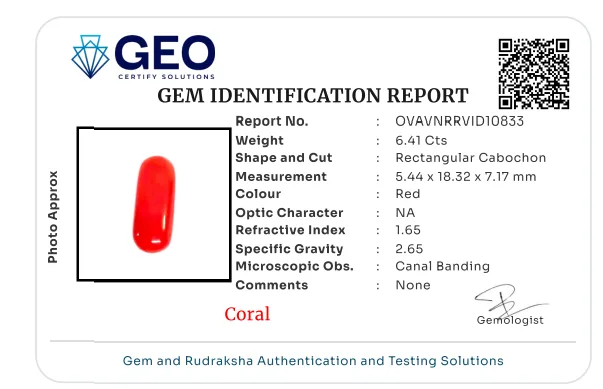 Red Coral (Italian) - 6.41 Carat