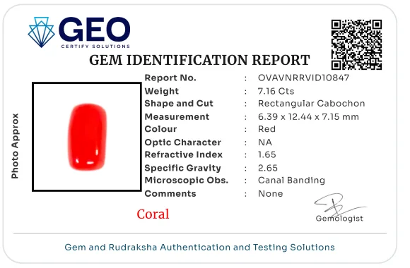 Red Coral (Italian) - 7.16 Carat