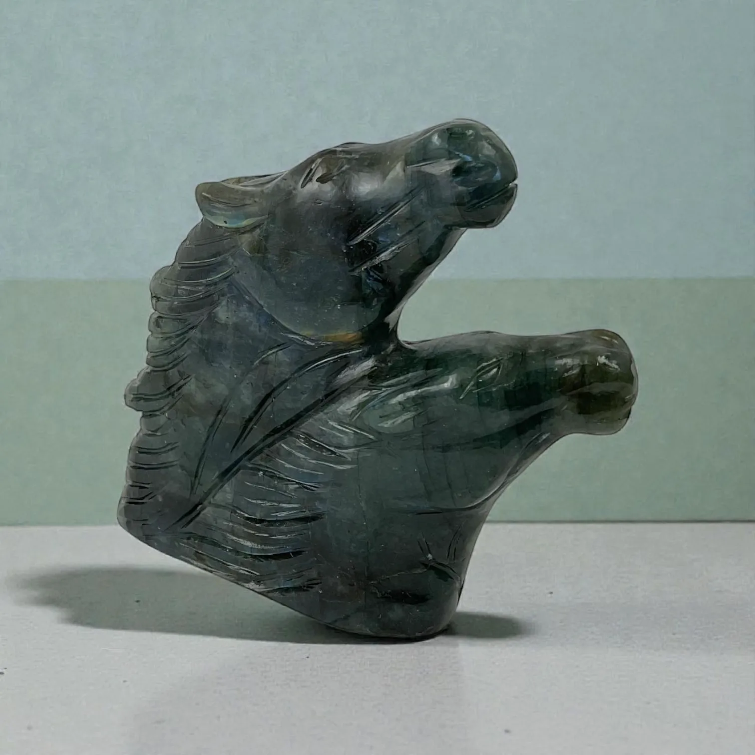 Labrodorite Horse Heads