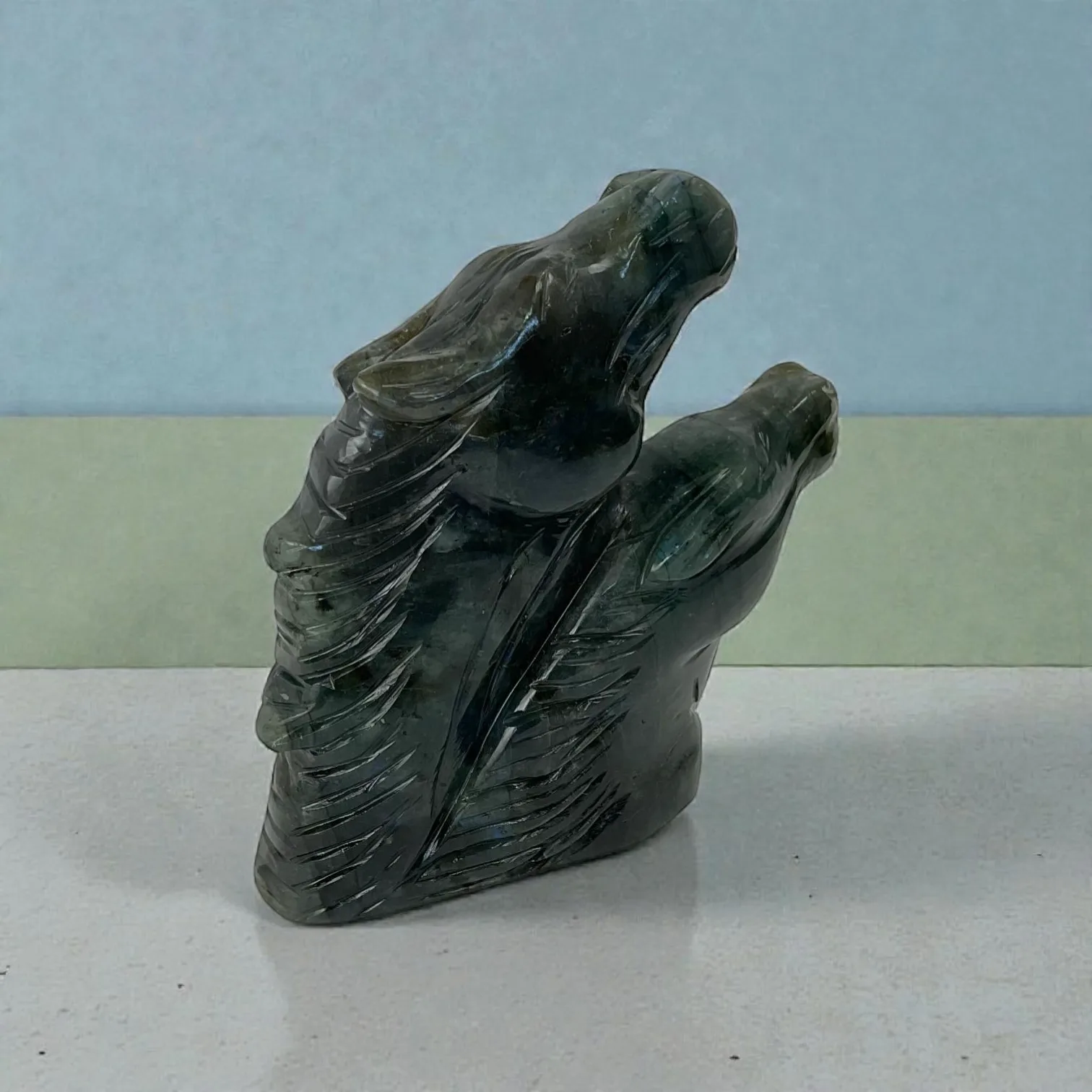 Labrodorite Horse Heads