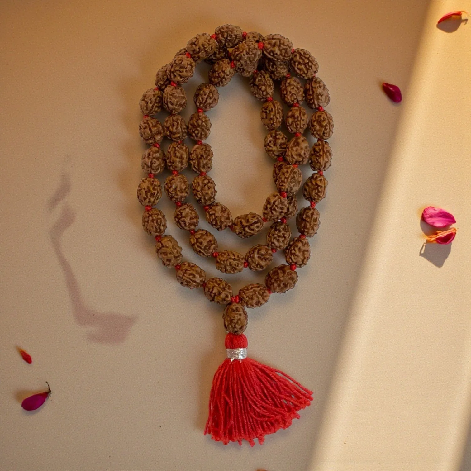 3 Mukhi Rudraksha Mala (54+1)