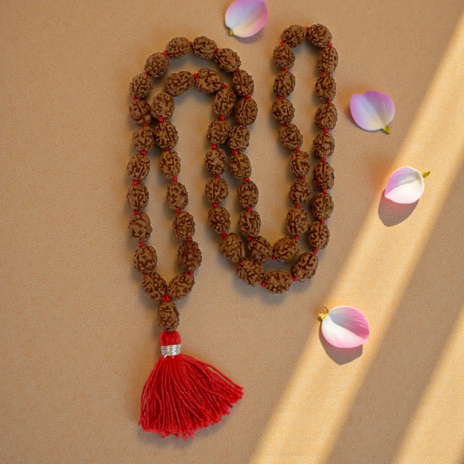 3 Mukhi Rudraksha Mala (54+1)