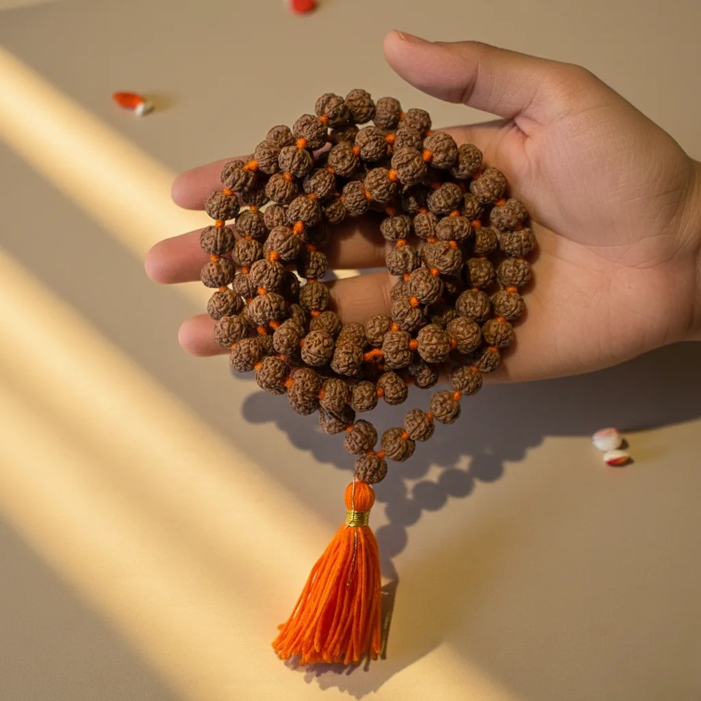 5 Mukhi Rudraksha Mala (108+1)