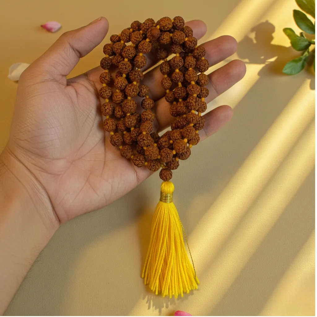 3 Mukhi Rudraksha Mala (108+1)