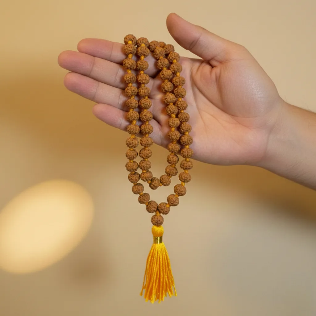 5 Mukhi Rudraksha Mala (108+1)